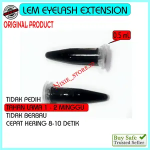 Lem Eyelash Extension GLUE 0,5 ml Mini Pack 1-2 Minggu TAHAN LAMA TIDAK PERIH TIDAK BERBAU PREMIUM Bulumata