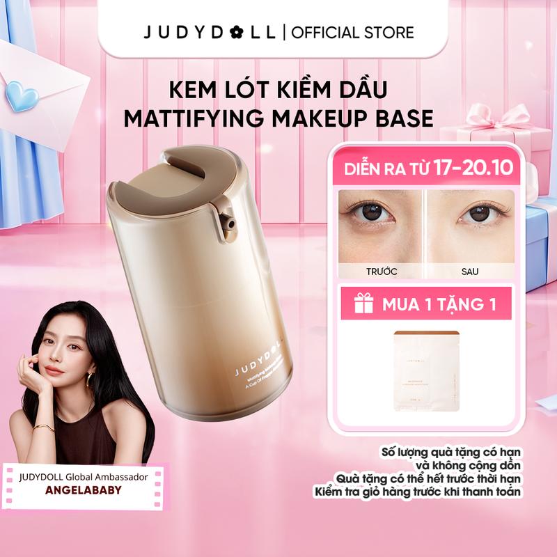 [HOT] Judydoll Kem Lót Mattifying Makeup Base Kiềm Dầu Lâu Trôi Chất Mỏng Nhẹ Giảm Xuống Tone 8h Kiểm Dầu Hàng Chính Hãng
