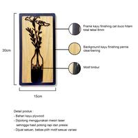 Gambar Hiasan Dinding Kayu Aesthetic Ruang Tamu Pajangan Kayu Motif Bunga CTKKK05-07 - Bunga 1 dari Trigi Homedecor Kab. Bogor 4 Tokopedia