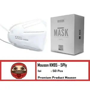 KN95 Mouson Masker 5 Lapis/Kesehatan No.1 (Isi 50Pcs)