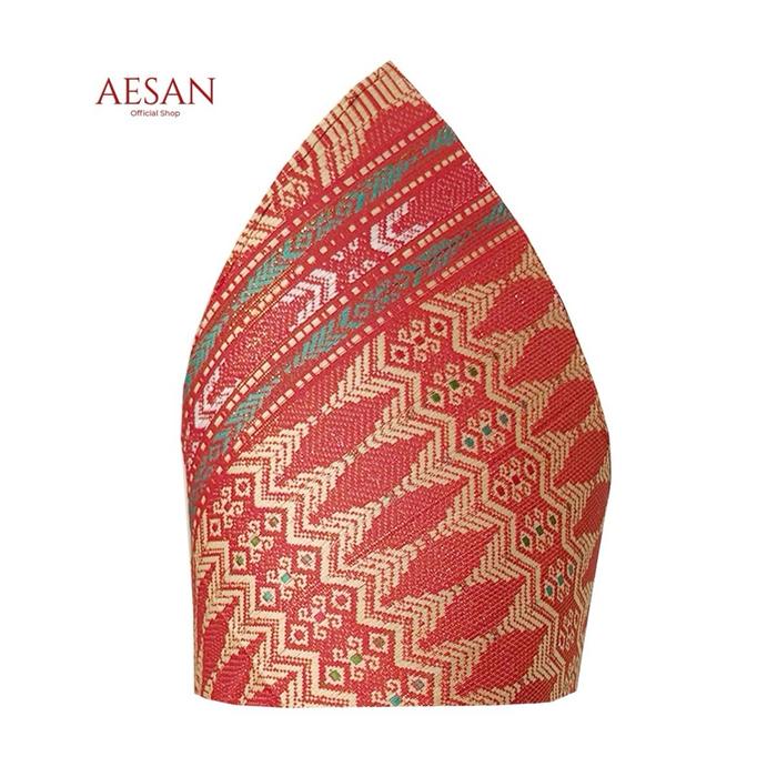 Gambar Aesan - Tanjak Melayu Songket Thailand Anak dan Dewasa dari Aesan Pengantin Kota Palembang Tokopedia