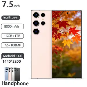 [Segel Pabrik] S-25 Ultra Produk Segel 7.5Inci 16GB+1TB Android14 Dual SIM 5G 8000mAh 72MP+108MP OIS Smartphone Original Garansi