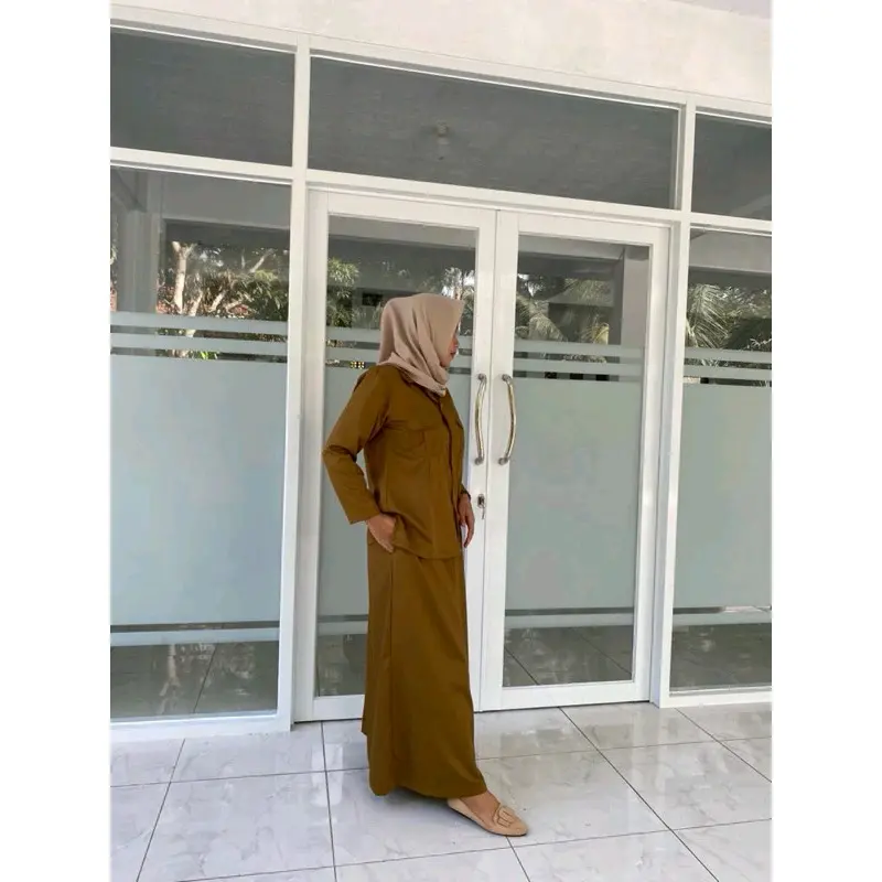 Setelan PDH Keki/Setelan Kerja/Seragam Dinas Keki Model Saku dada/saku atas Bawahan Rok A 6