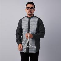 Gambar PAKAJI Baju Koko Pria Lengan Panjang Bordir Premium Hitam Motif Medallion Baju Koko 2725 - M dari PAKAJI OFFICIAL Kota Tangerang Selatan 2 Tokopedia