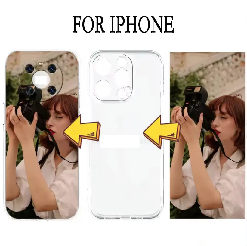 1pcs Custom Photo Case For iPhone 16 15 14 13 12 11X XS XR Pro Max Mini 8 7 6 6S Plus Transparent soft TPU Plastic Cover NEW design Gift