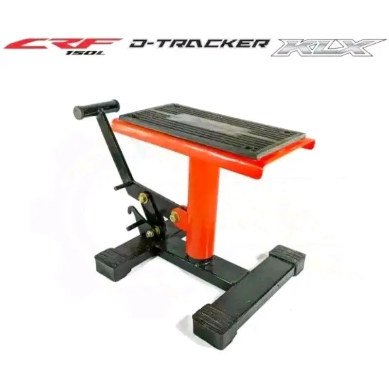 Standar Paddock Motor Trail SuperMoto Jackstand KLX/DTR Bulat - Tinggi Stand 30cm 0