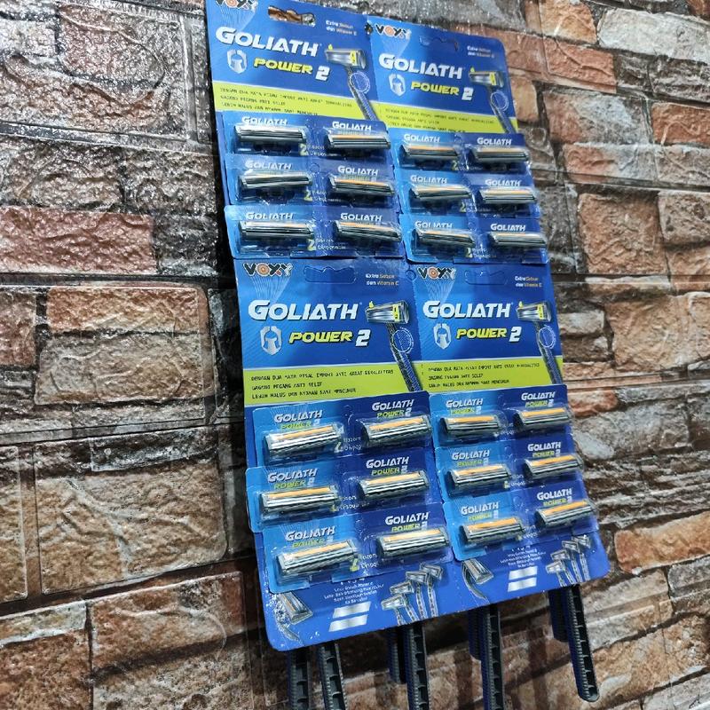 24pcs- Garuk GOLIATH Mata 2/Pisau Cukur Ganda/Garuk Jenggot Kumis/Alat Cukur Pria Wanita 4