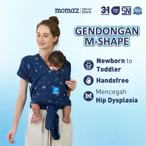 Gendongan Bayi Depan Momaz 3in1 Babywrap