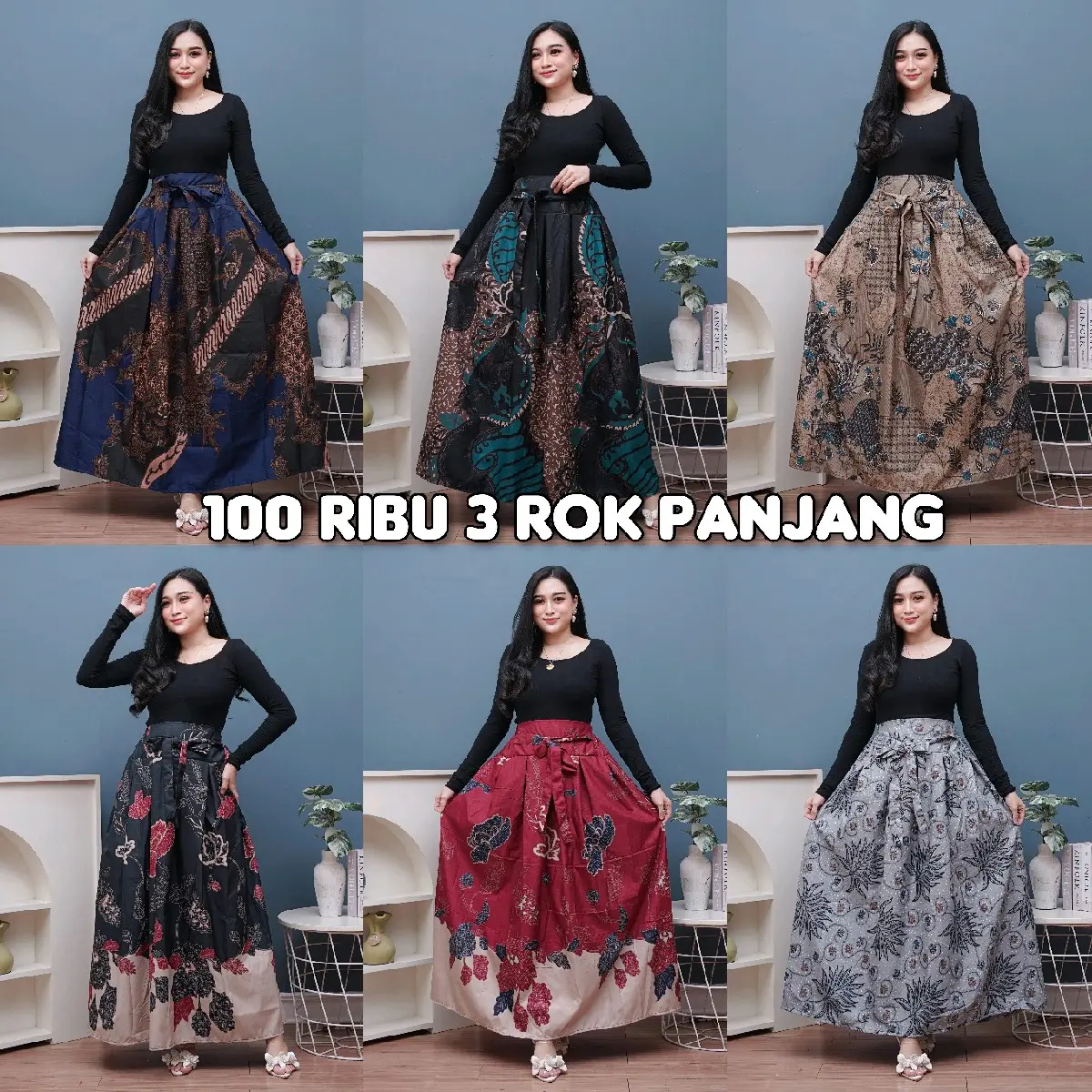 100 RIBU DAPAT 3 ROK PANJANG MOTIF BEST SELLER