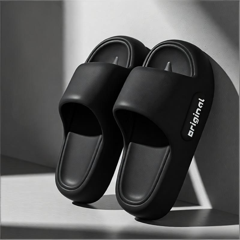 Sandal Trandy Karet Dalam Ruangan untuk Pasangan - Sandal Rumah & Luar Ruangan Pria Anti Slip Bahan Karet Tebal Berkualitas Tinggi