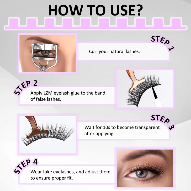5ml Latex Free Eyelash Black Glue Waterproof Strip Lash Glue 5