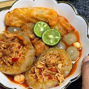 Bakso aci ayam suir pedas jumbo