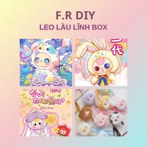 [LEO LẦU LĨNH BOX]  F.R DIY Box tổng hợp đồ chơi, gấu bông, charm mô hình chất lượng