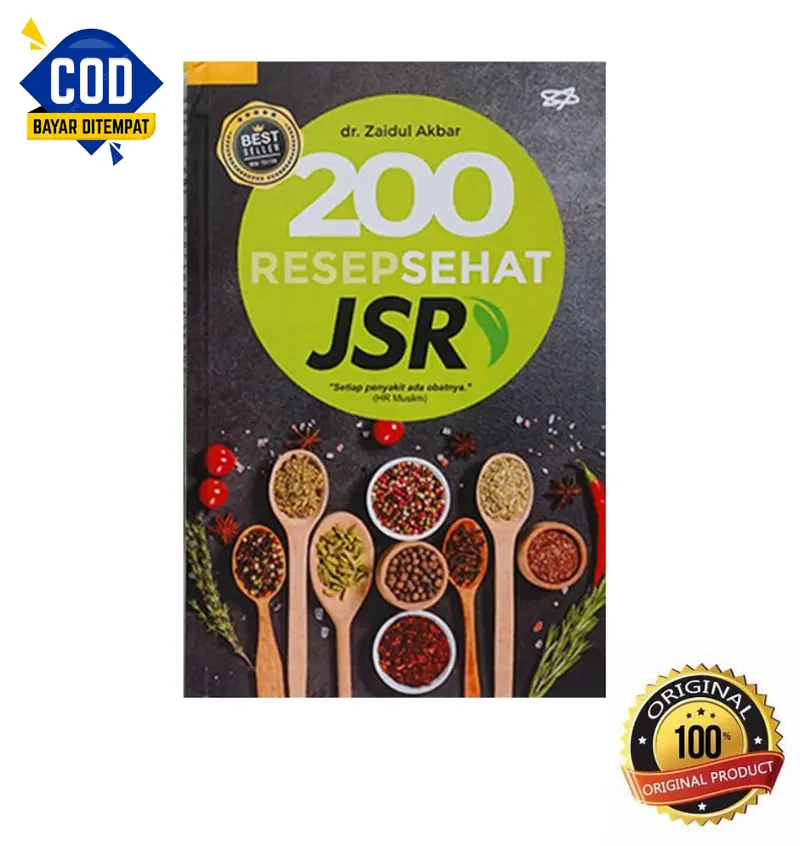 Buku 200 Resep Sehat JSR Herbal untuk Semua Penyakit - Zaidul Akbar (Hardcover Full Color)