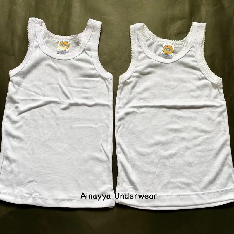 (6pcs) Singlet Kaos Dalam Anak Finka Cewek Cowok Bahan Adem Fashion 4
