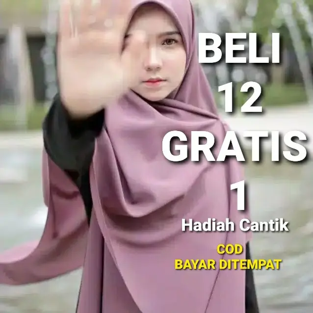 Jilbab Segi Empat Jumbo 130x130 Segiempat Syari Segi4 Diamond Hijab Santai Lembut Merah