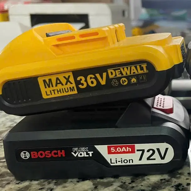 Pin máy khoan 26v, 36v, 21v, 48V, 72V 5 cell CHÂN PIN 22MM - dùng cho máy makita, dewalt 36V 10 ly 6