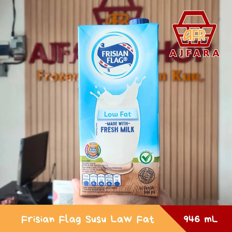 Frisian Flag Susu Low Fat Fresh Milk 946 ml – Susu Segar Rendah Lemak dengan Nutrisi Seimbang 0
