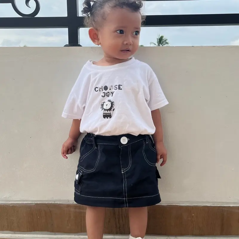 Keenanthi Rok Cargo Mezi List Kids / Rok Cargo List Anak Fashion 6