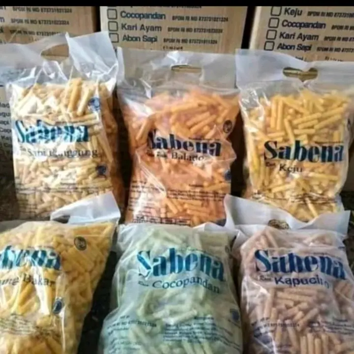 Snack sabena stik ( 1 dus isi  5 pack) ada berbagi macam variant rasa dan juga bisa rasa mix Camilan 0