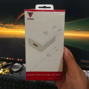 TITAN KT-07-AC SMART QUICK CHARGING 3.0 18W KEPALA CHARGING PLUS KABEL TYPE-C