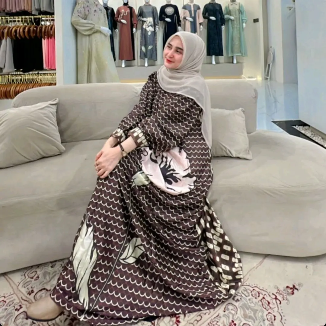 MONOGRAM  DRESS PREMIUM bunga Aceh