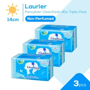 Laurier Clean Fresh 40s Triplepack - Pantyliner Non Perfume 14cm
