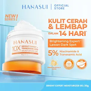 [NEW] HANASUI Bright Expert Moisturizer Gel 30g - Pelembab Gel Bening Lembap & Mencerahkan - 5% Advance Niacinamide & Tranexamic