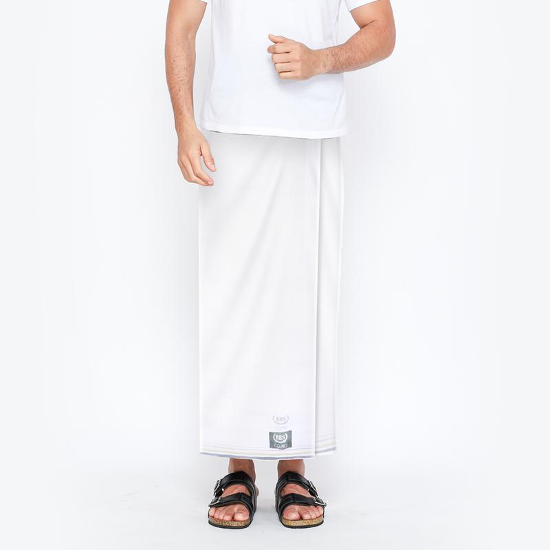 Sarung BHS Cosmo Silver Warna Putih Polos 01 1