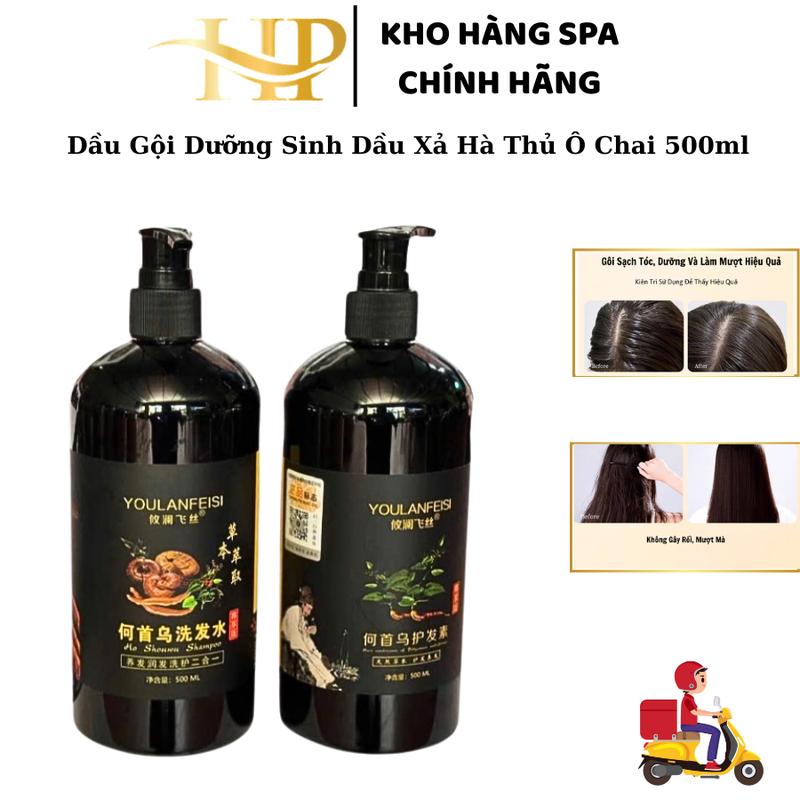  Dầu Gội Dưỡng Sinh Dầu Xả Hà Thủ Đô | Giúp Tóc Mượt Mà Giảm Gãy Dụng Tóc Chai 500ml I Chuyên Dùng Tại Gia Đình - Spa - Thẩm Mỹ Viện 