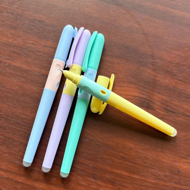 Bút máy xoá S01 cho học sinh cấp 1 - Đa dạng màu sắc định vị tay cầm dùng cho cả mực bơm nước và mực ống xóa thay ngòi tiện lợi dễ dàng