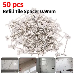 Pin isi ulang reuseable tile leveling - alat perata keramik ukuran nat isi 50pcs