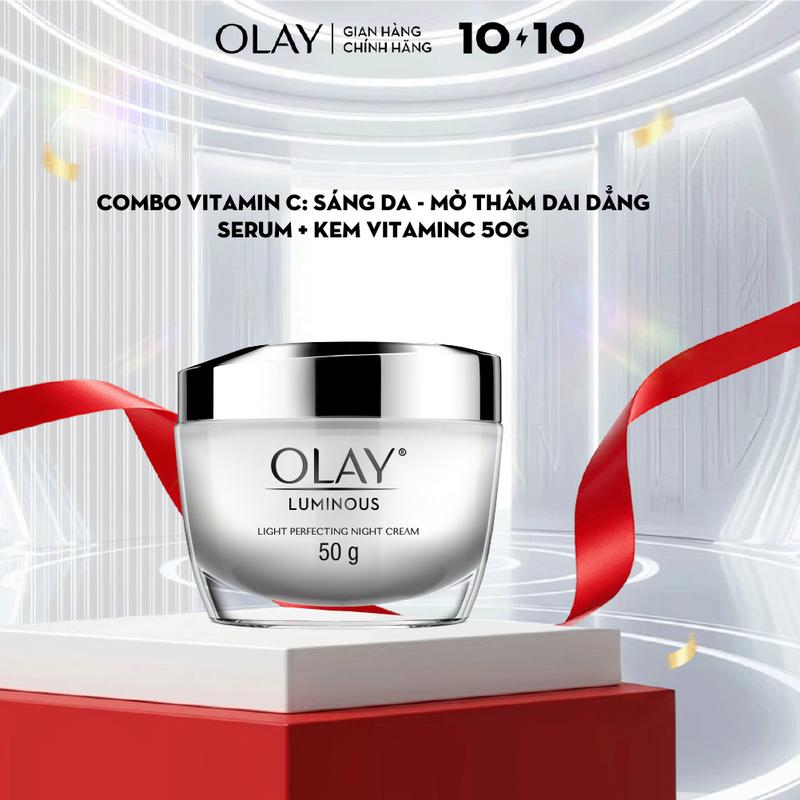 [LIVE 2] Kem Dưỡng Ẩm Ban Đêm Sáng Da OLAY LUMINOUS 50G