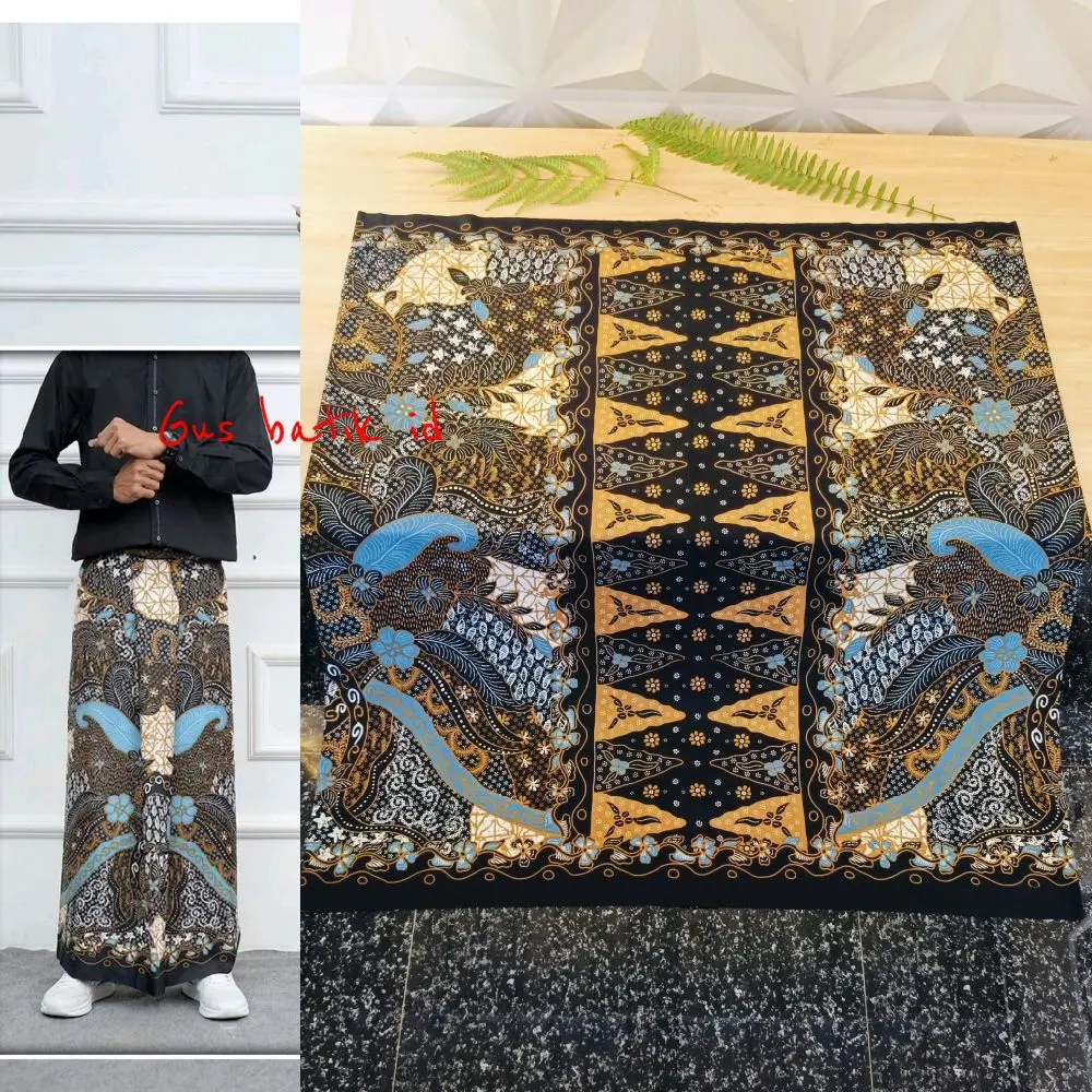 SARUNG BATIK AZZAHIR pekalongan motif terbaru sarung batik dewasa sarung batik remaja sarung santri poli katun  nyaman Kain