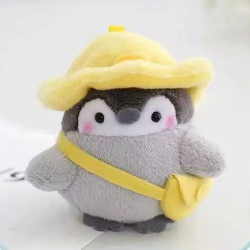 Cute Plush Key Ring Tourist Hat Penguin For Girls Gifts Creative School  Keychain