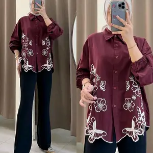 SAFINA KEMEJA BORDIR LINEN RAM