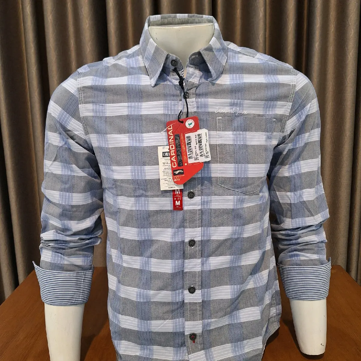 KEMEJA PRIA CARDINAL JEANS ORIGINAL Tangan Panjang