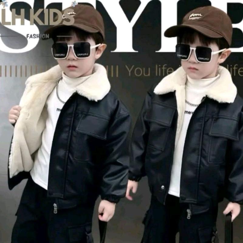    tang tui Áo da lót lông dầy ấm bé trai sai 8-26kg  bé nào cáo hoặc nhiều tuổi phải tăng sai  