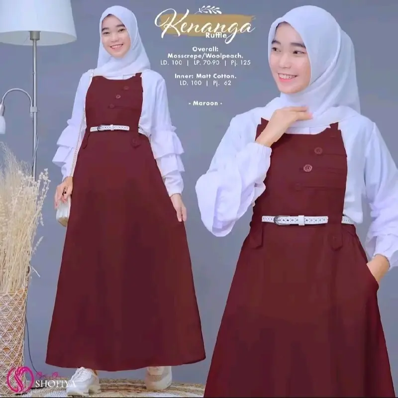 OVERALL KIRANA TERMURAH / OVERALL KEKINIAN / ATASAN WANITA / FASHION MUSLIM TERBARU / GAMIS WANITA MUSLIMAH / OVERALL JUMPSUIT WANITA/GAMIS WANITA TERMURAH / GAMIS REMAJA / OVERALL REMAJA KEKINIAN / ATASAN WANITA TERBARU 4