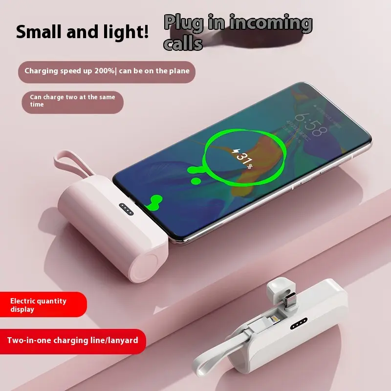 Sạc Dự Phòng Không Dây Kiểu Túi, Hàng Mới Về, Cầm Tay, Cỡ Nhỏ Sạc Nhanh, Sạc Dự Phòng Mini