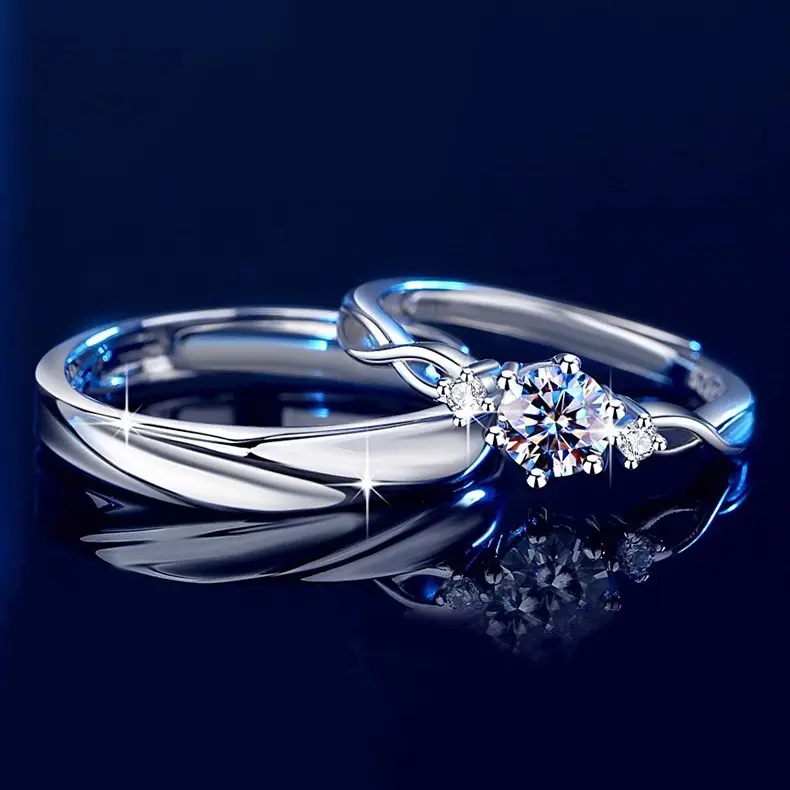 Cincin couple-stay together cincin pasangan cincin titanium 7