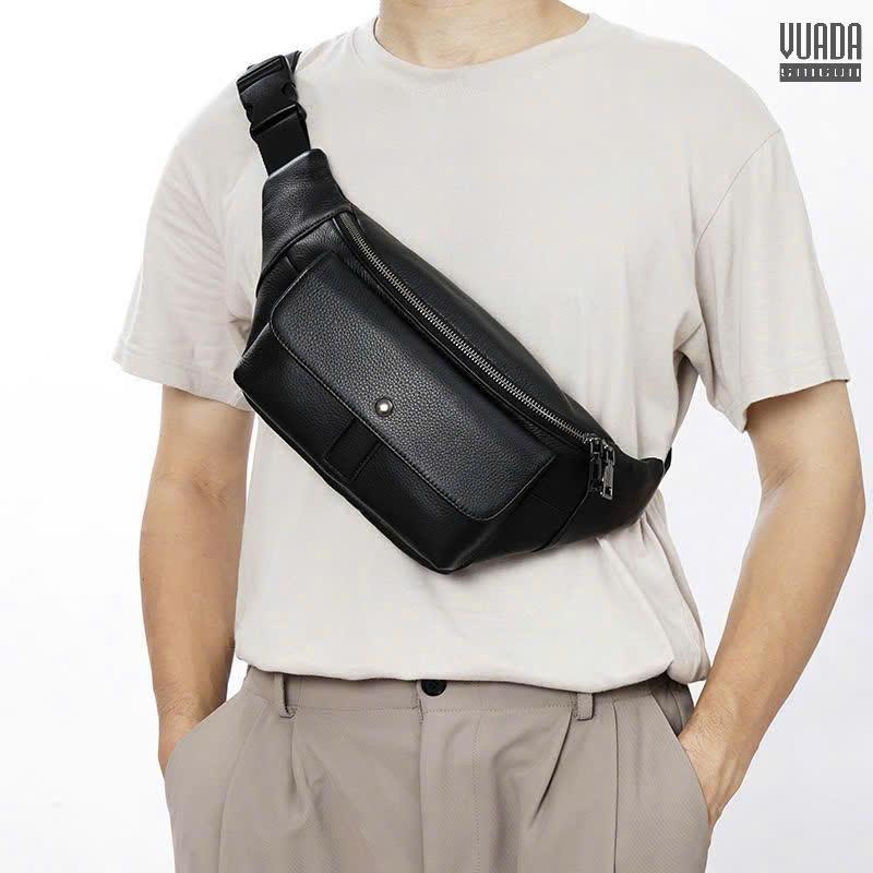  Túi Bao Tử Đeo Chéo Cho Nam Da Bò Cao Cấp BT101 
