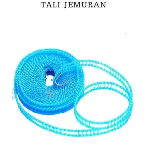 Tali Jemuran Plastik Panjang 10 Meter dengan Lobang untuk Hangernya Tali Jemuran Plastik Berkualitas Tinggi