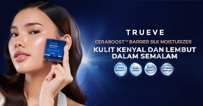 Product Introduction of TRUEVE Ceraboost Silk Moisturizer Gel 30gr - Moisturizer Gel Pelembab Wajah Pagi Malam, Memperbaiki Skin Barrier Rusak Iritasi, Cocok untuk Semua Jenis Kulit (Blue Tansy + Ceramide) 1