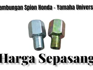 Sambungan dudukan spion drat yamaha ke honda atau drat honda ke yamaha TIDAK BISA SPION PCX DAN CLIK