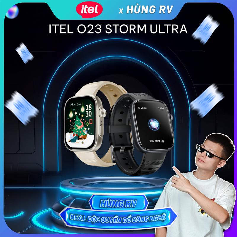   Itel X HungRV  Đồng Hồ Thông Minh Itel Ultra | Kháng Nước Bụi IP68 | Nghe Gọi Bluetooth | Màn 2.2" HD - 7.12 