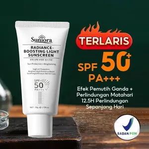 VIBRANT GLAMOUR Sunscreen Pemutih Ganda 50g SPF50+ PA+++ UVA/UVB, Anti-Aging Flek dan Melembapkan