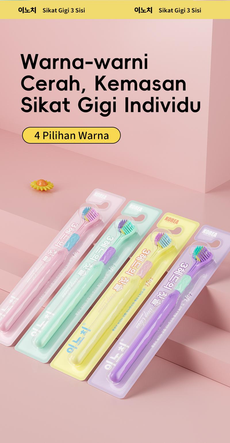 Dr Baek Sikat Gigi 3 Sisi Ultra Soft Bersih dari Semua Sudut 2in1 Pembersih Lidah Premium Mulut Gusi Tersedia dalam Warna Menarik toothbrush Dr Baek Sikat Gigi 3 Sisi Ultra Soft Bersih dari Semua Sudut 2in1 Pembersih Lidah Premium Mulut Gusi Tersedia dalam Warna Menarik toothbrush