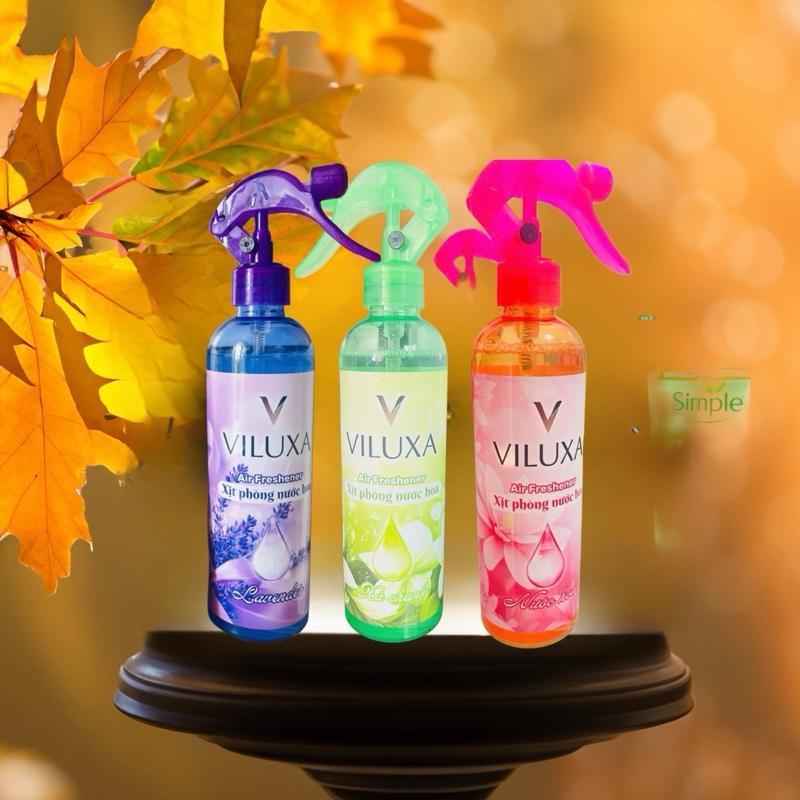 Combo 3Chai 3Mùi Xịt Phòng VILUXA 1200ml thơm dai Xui Đuổi Côn Trùng
