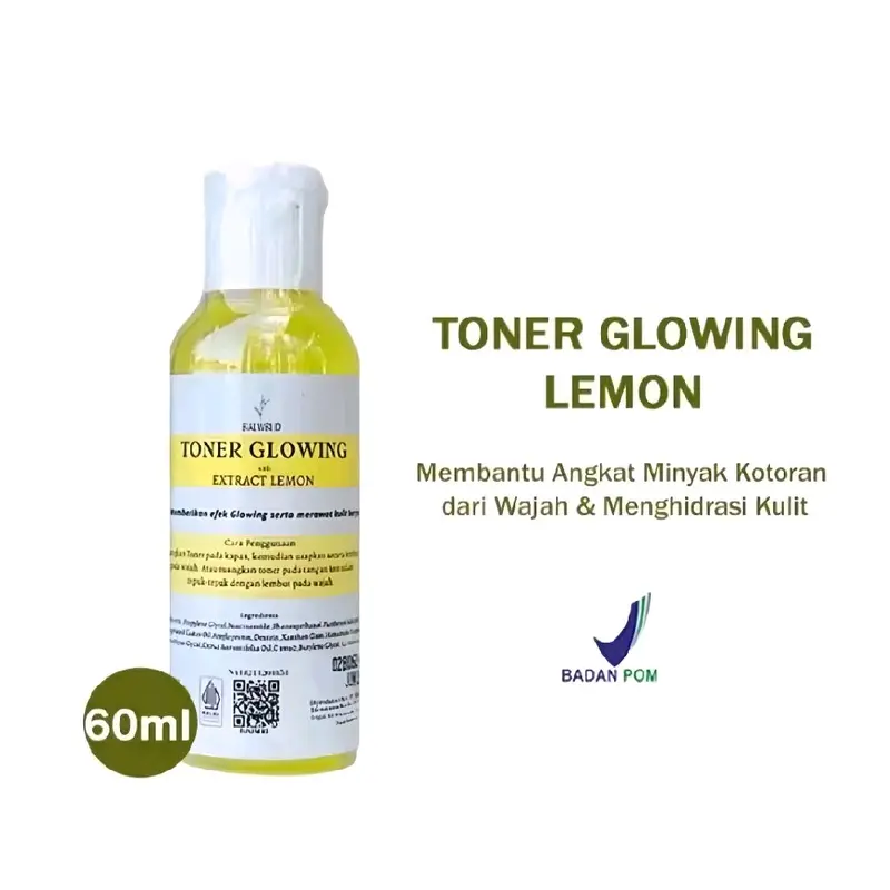 (HEMAT 2 PCS) Toner Glowing Extract Lemon 60 ml | Toner Pelicin Niacinamide Original 100% ВРОМ 4